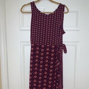 Belted sleeveless dress